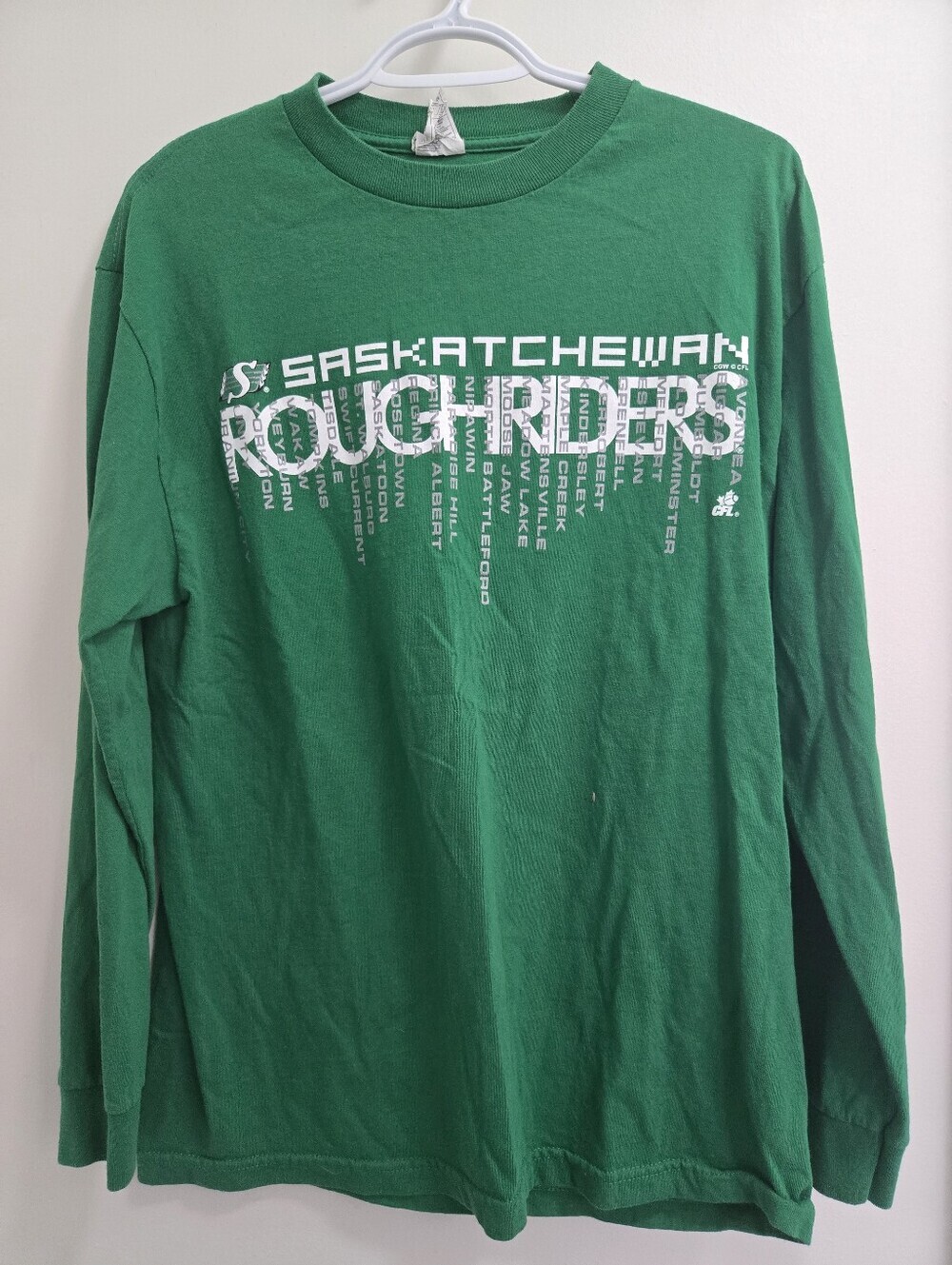 Mens CFL Saskatchewan Roughriders Long Sleeve TShirt - M